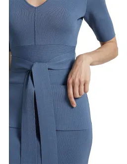 Amara milano pencil dress blue for rent on The Volte - image 5