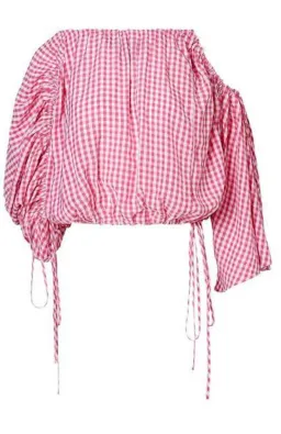 Raspberry Gingham Drawcord Set for rent on The Volte - image 2