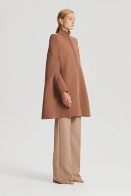 Crepe Knit Cape Spice for rent on The Volte - image 3