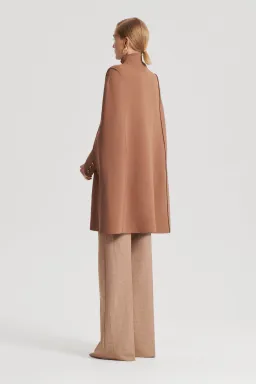 Crepe Knit Cape Spice for rent on The Volte - image 2