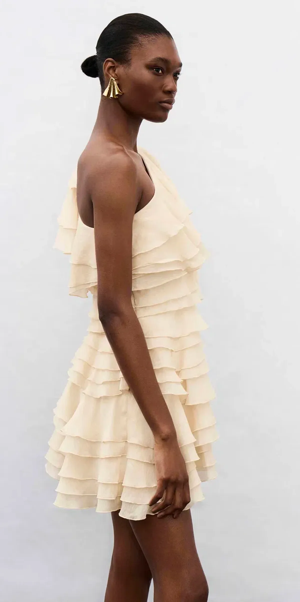 Aje Rosaline Mini Dress Coconut Cream Size 4 - Image 2