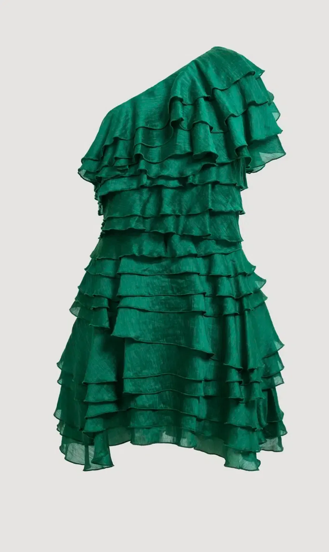 Aje Rosaline Mini Dress Forest Green Size 6 for rent on The Volte - main image