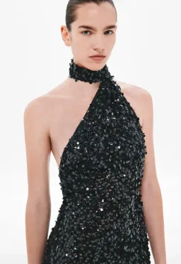 THE NICOLETTE CROCHET SEQUIN DRESS for rent on The Volte - image 2