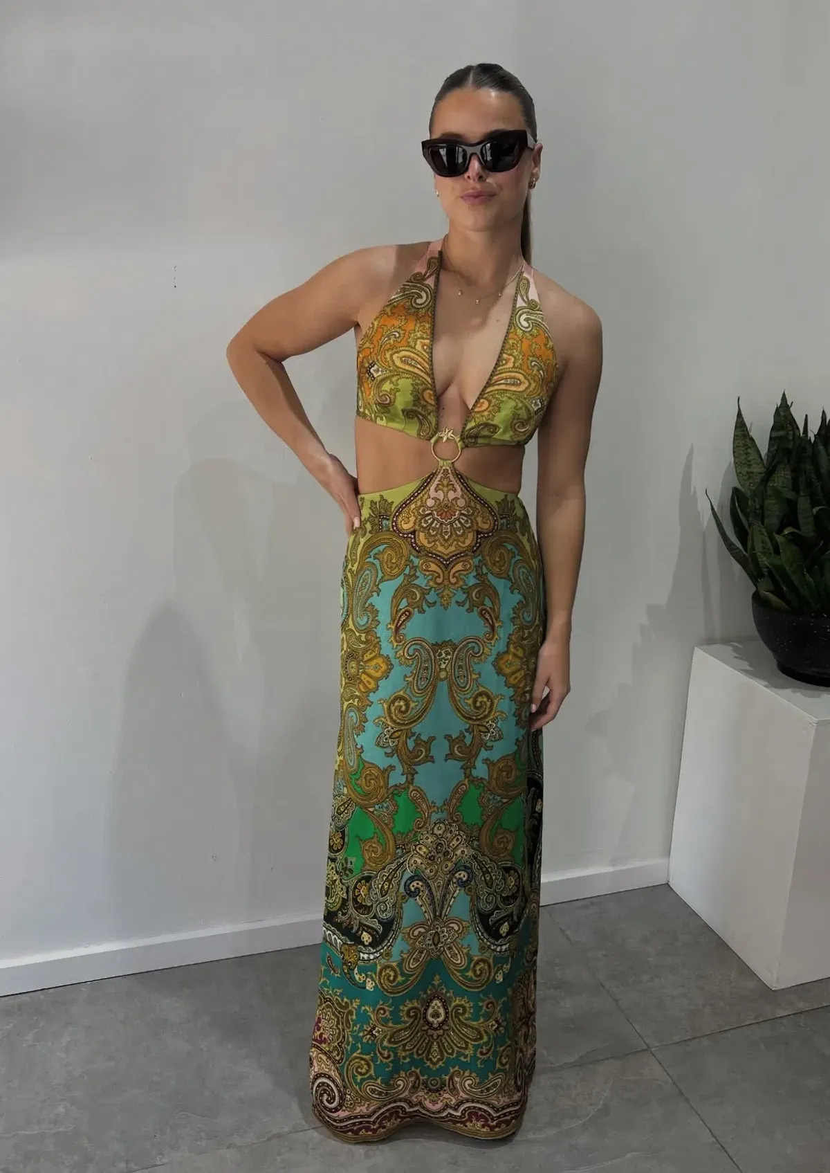 Alemais Clemenza Cut Out Midi Dress size 10 - Image 3