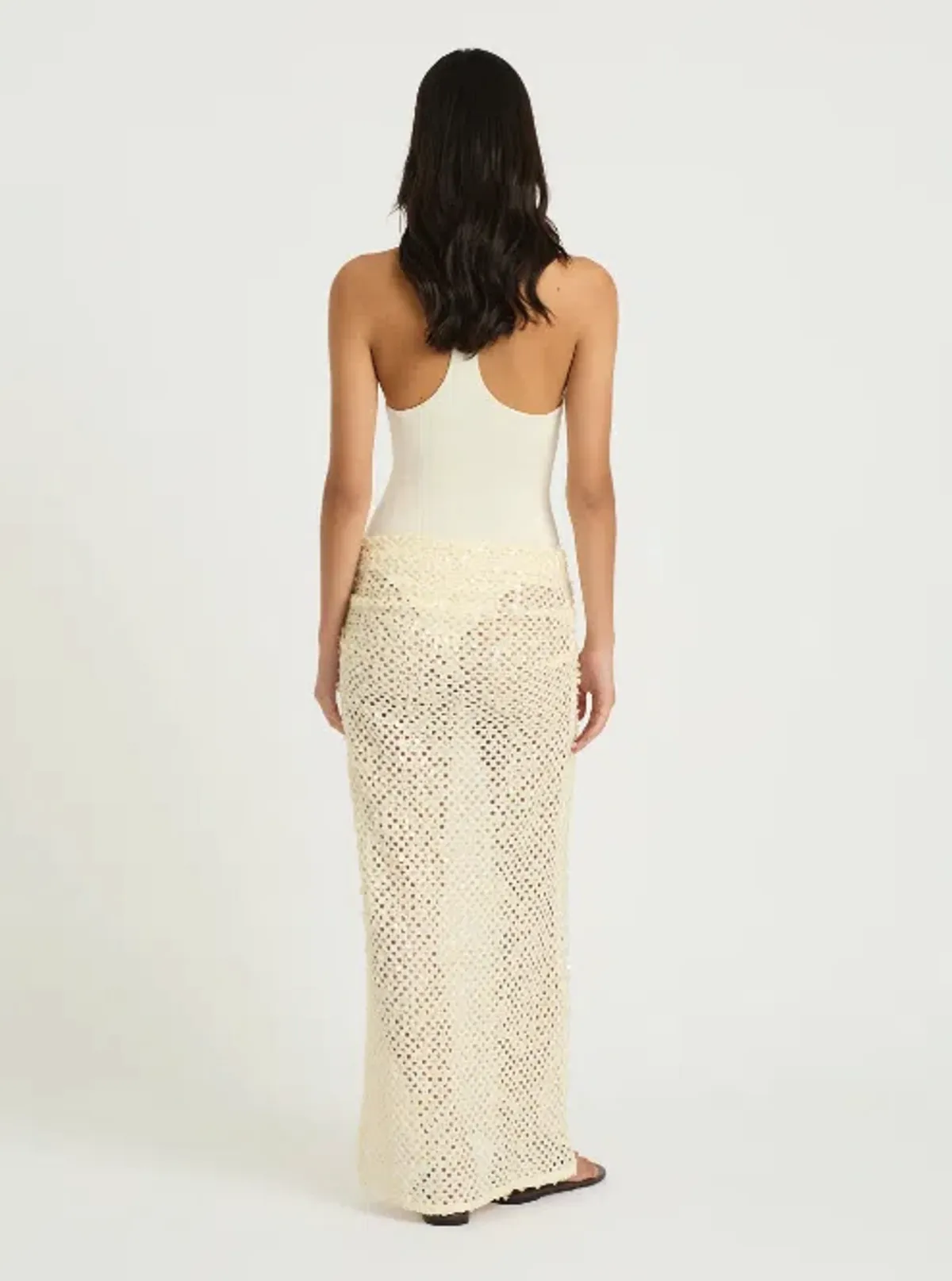 Benni Ariel Maxi Dress in Shell Size 8 - Image 3