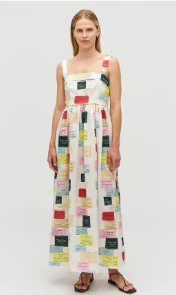 Oroton Invitation Print Sun Dress Sz z8 for rent on The Volte - image 1