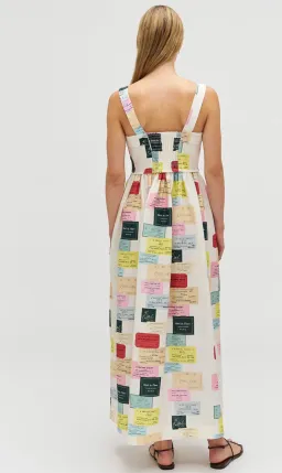 Oroton Invitation Print Sun Dress Sz z8 for rent on The Volte - image 4