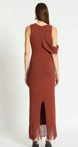 Sass & Bide Vega Fringe Trim Knit Dress Size M for rent on The Volte - image 3
