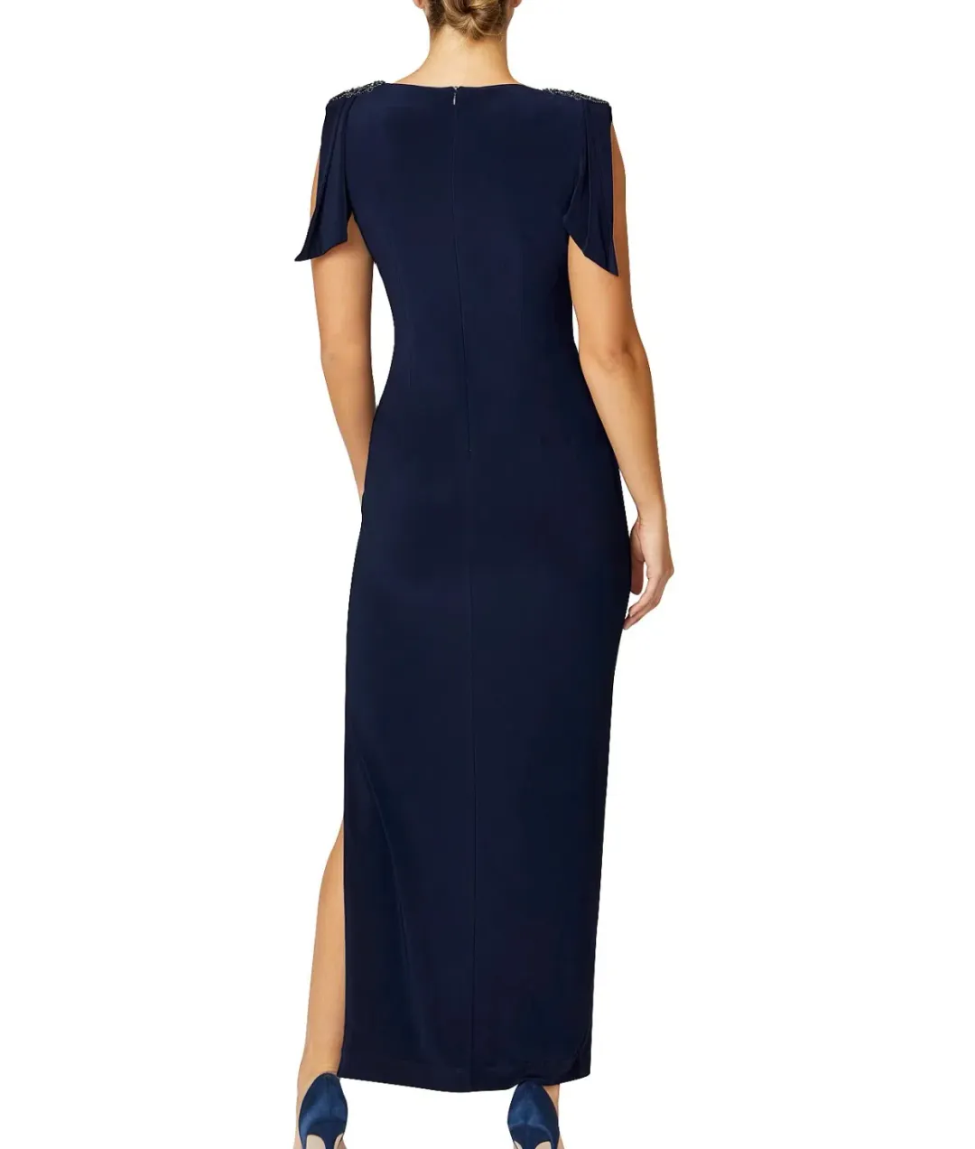 Anthea Crawford HEBE SAPPHIRE JERSEY GOWN for rent on The Volte - main image