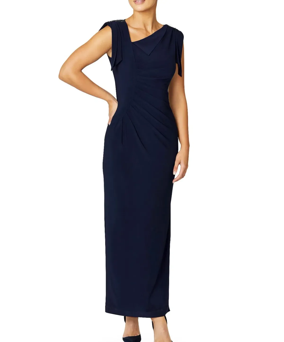 Anthea Crawford HEBE SAPPHIRE JERSEY GOWN - Image 1