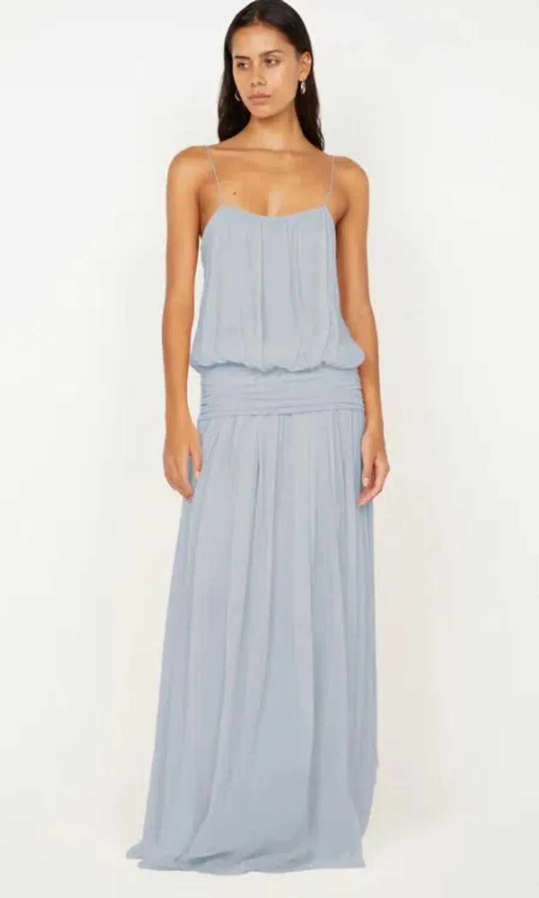 Bec and Bridge Camille Blouson Dress in Cloud Blue Size 6 for rent on The Volte - main image