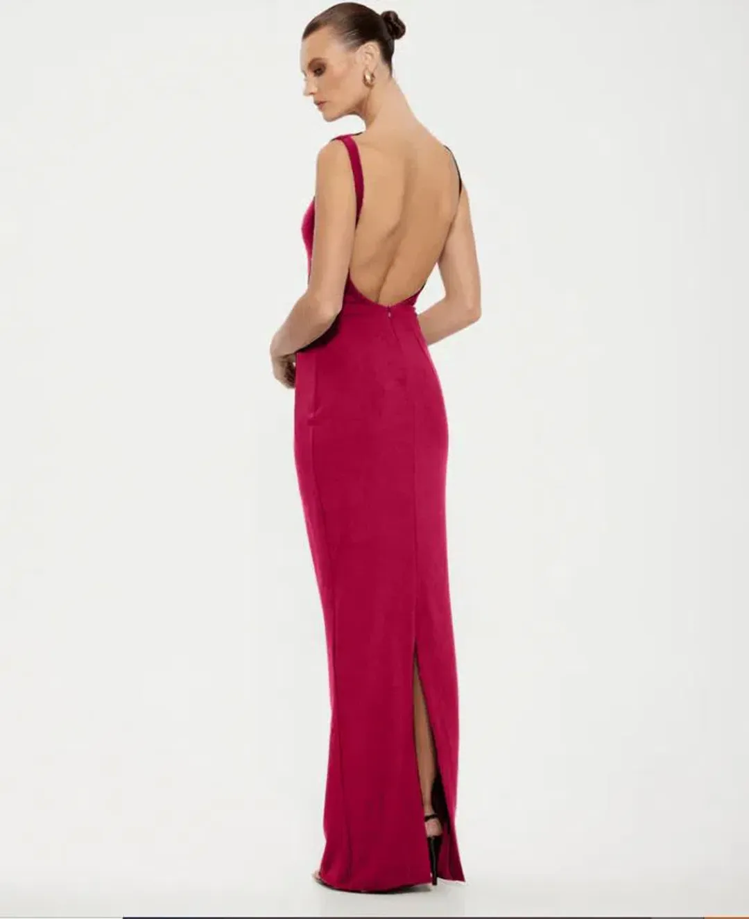 Effie Kats Verona Gown in Raspberry Size S/8 for rent on The Volte - main image