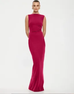 Effie Kats Verona Gown in Raspberry Size S/8 for rent on The Volte - image 1