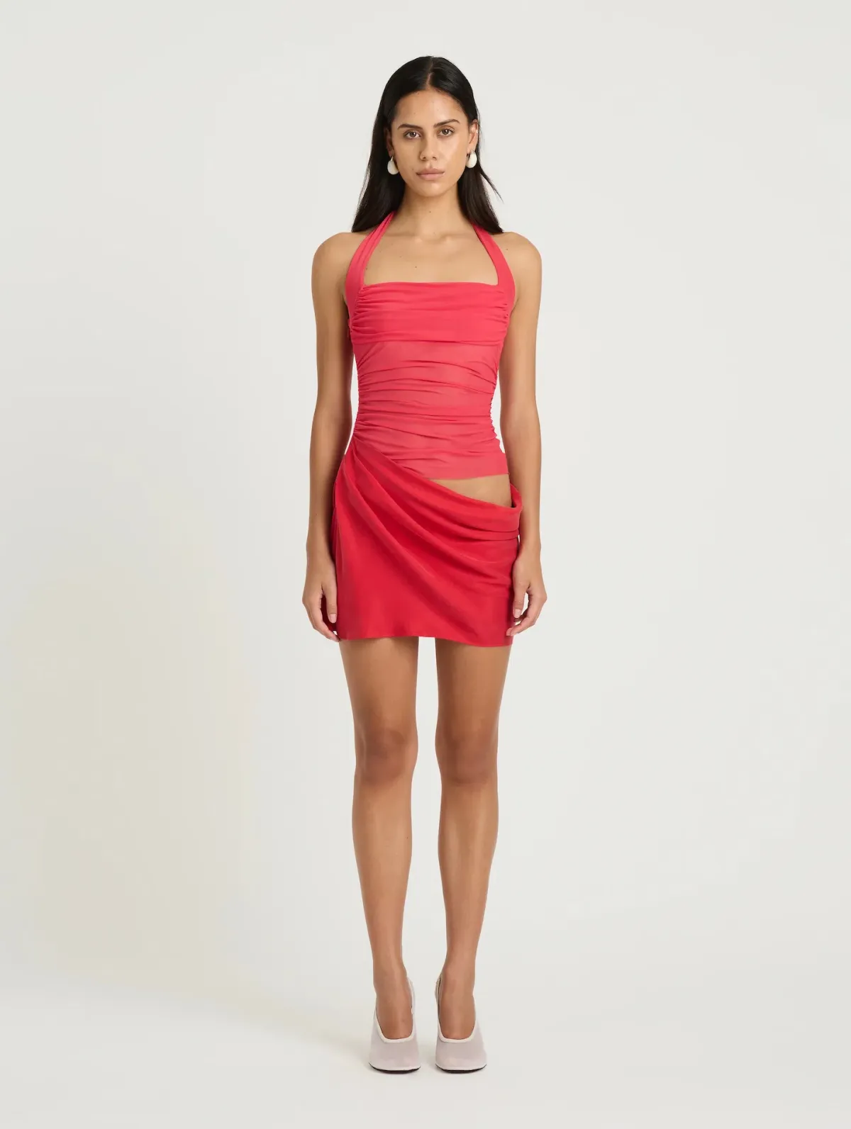 Benni Gina Mini Dress / Watermelon / Size 12 - Image 2