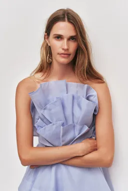 Aje Selestia Gown size 12 Pale Blue for rent on The Volte - image 2