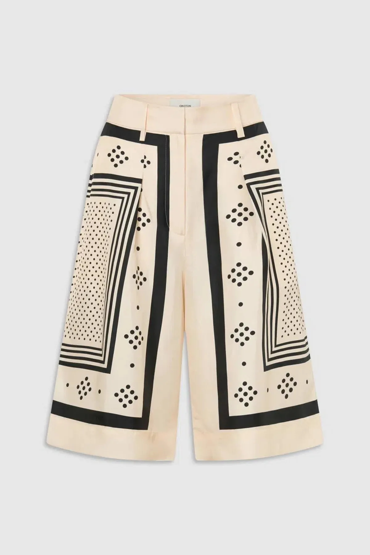 SPOT SCARF PRINT CULOTT - Image 1