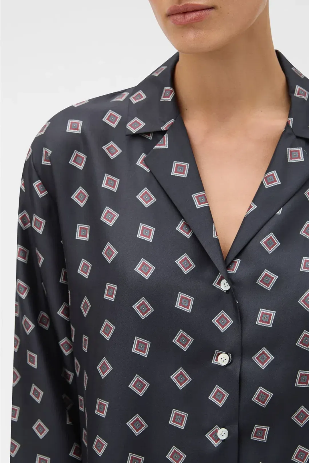 FOULARD LS PRINT CAMP SHIRT for rent on The Volte - main image