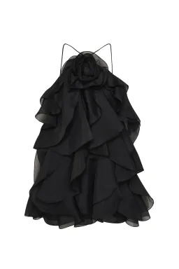 Aje Pandorea Layered Mini Dress Black Size 10 for rent on The Volte - image 5