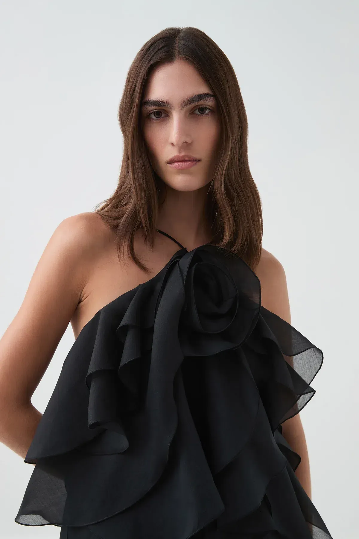 Aje Pandorea Layered Mini Dress Black Size 10 - Image 7