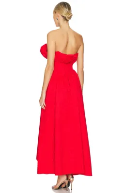 Elliatt Laurel Sleeveless Maxi Dress in Red L/AU 12 for rent on The Volte - image 3