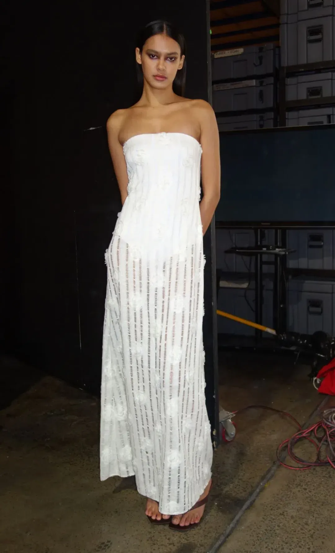 Bec & Bridge AMELIE STRAPLESS DRESS Ivory Size 6 for rent on The Volte - main image