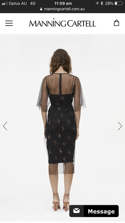 Manning Cartell Blitz Glitz Dress Black Size 8 for rent on The Volte - image 2