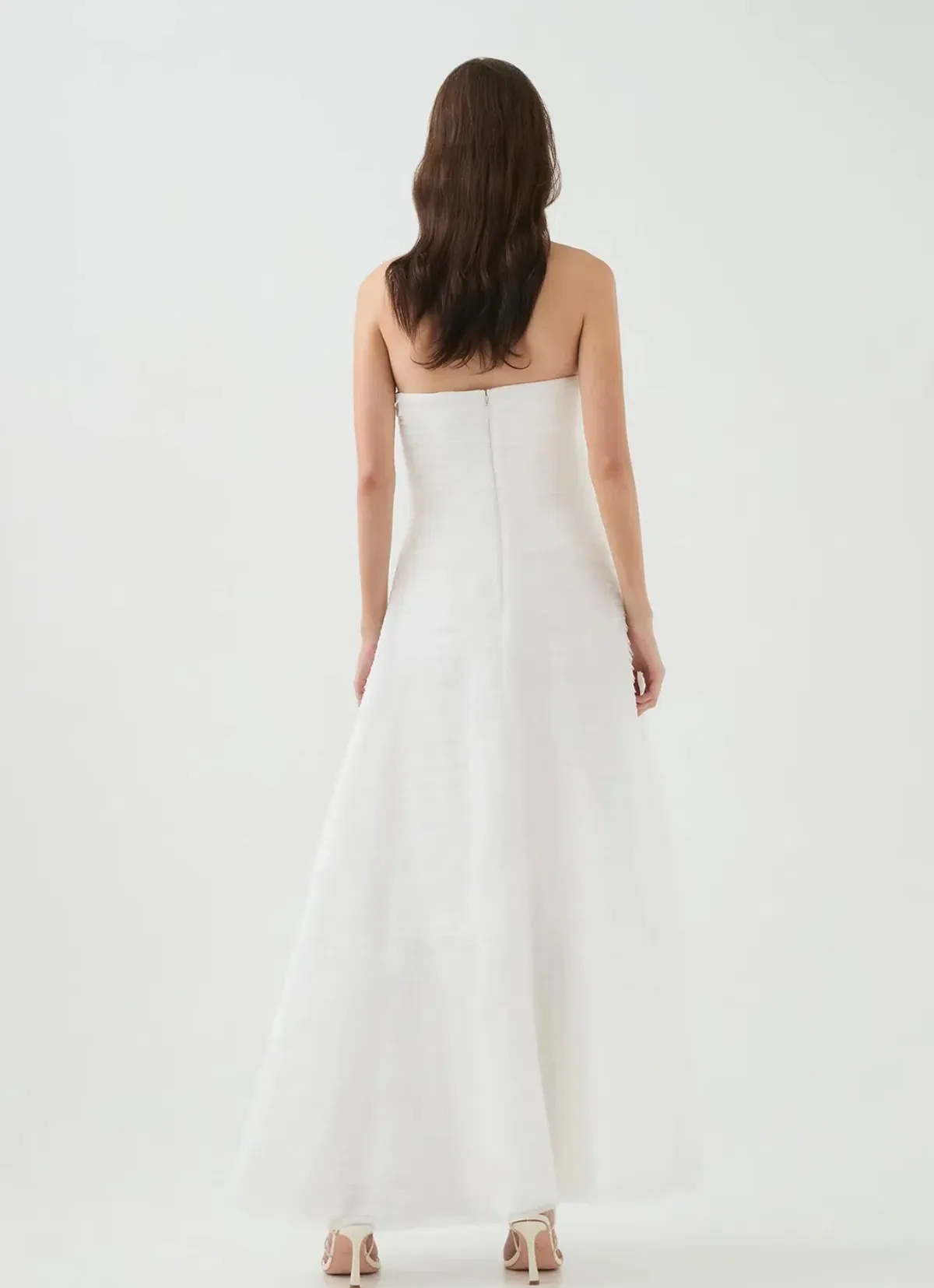 Aje Soundscape Maxi Dress in White Sz 8 - Image 3