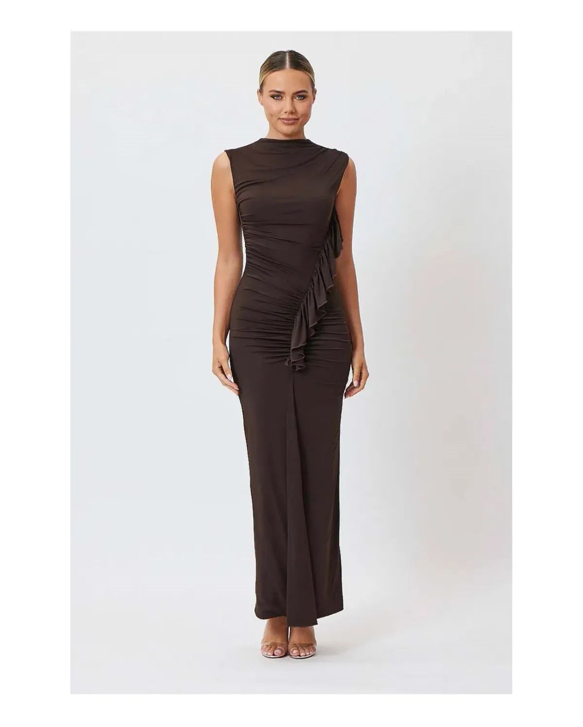 Bianca & Bridgett Amara Maxi Dress Brown size 14 - Image 1