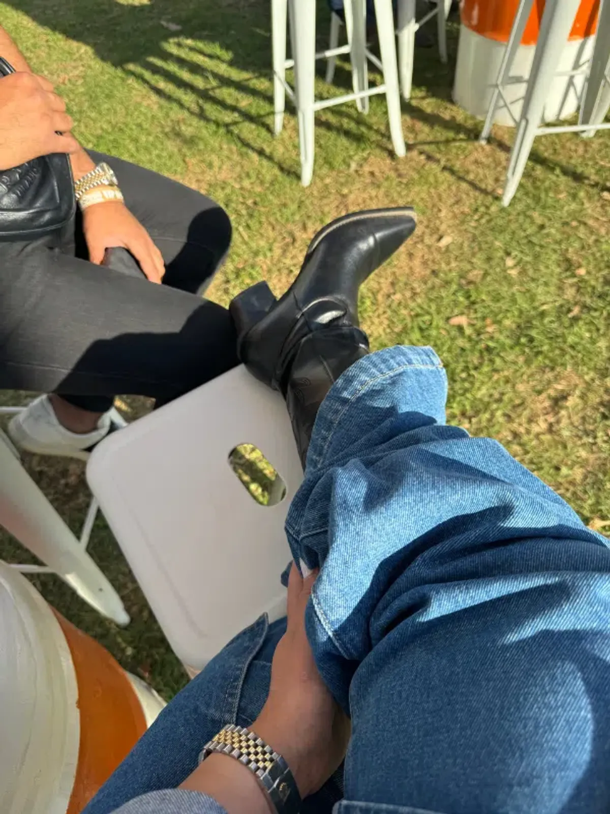 Denim Corset Top And Pant Set - Image 4