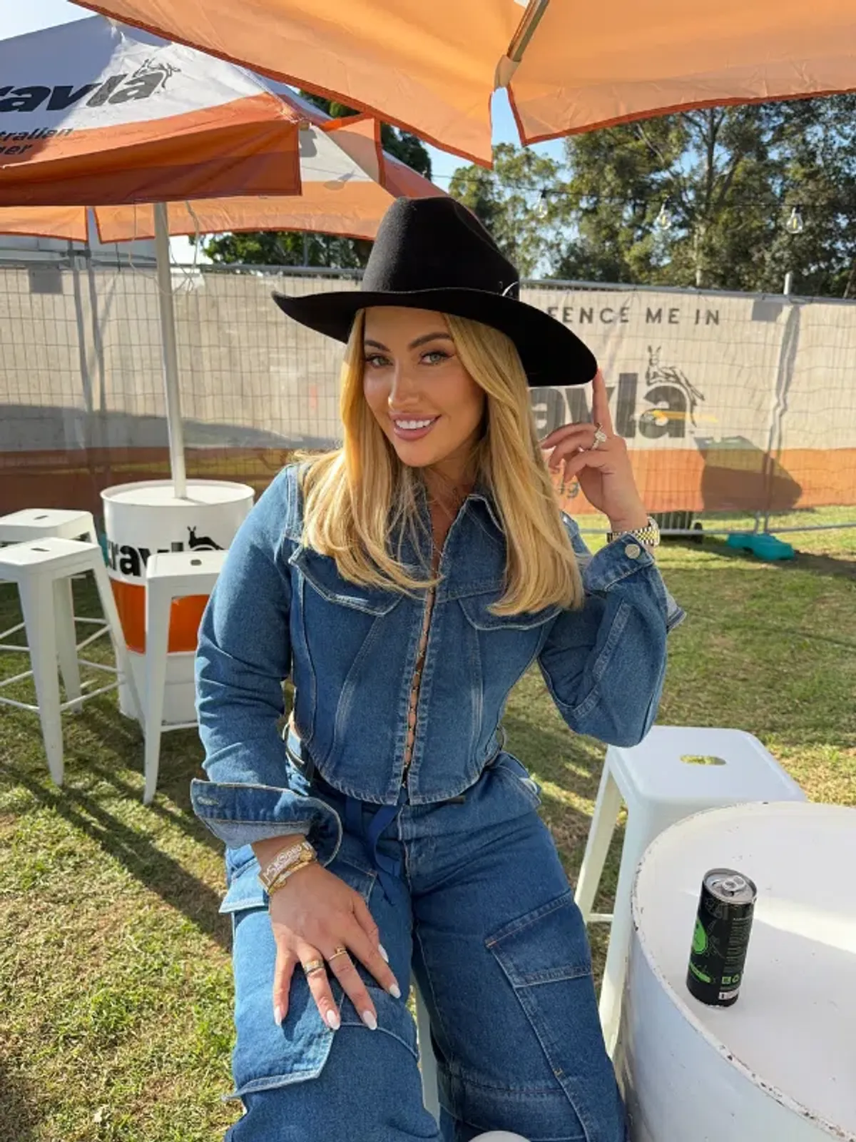 Denim Corset Top And Pant Set - Image 3