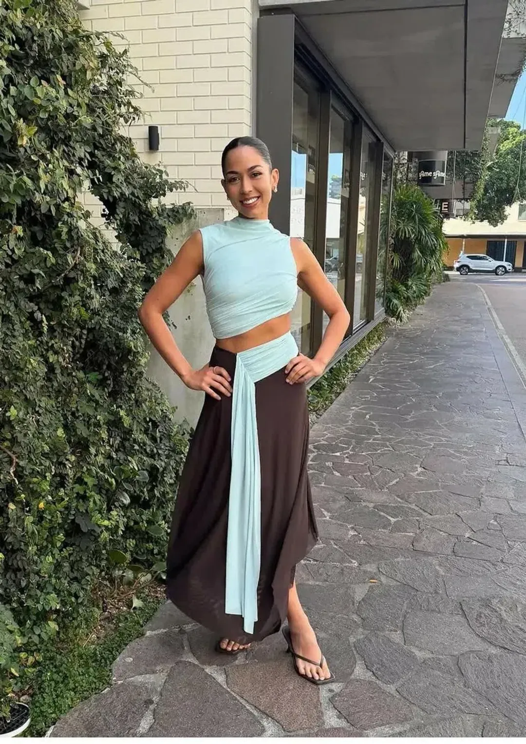 Bec and Bridge Conni Asym Midi Dress Size 8 for rent on The Volte - main image