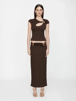 Christopher Esber Mineral Stone Ruched Skirt + Top Set for rent on The Volte - image 1