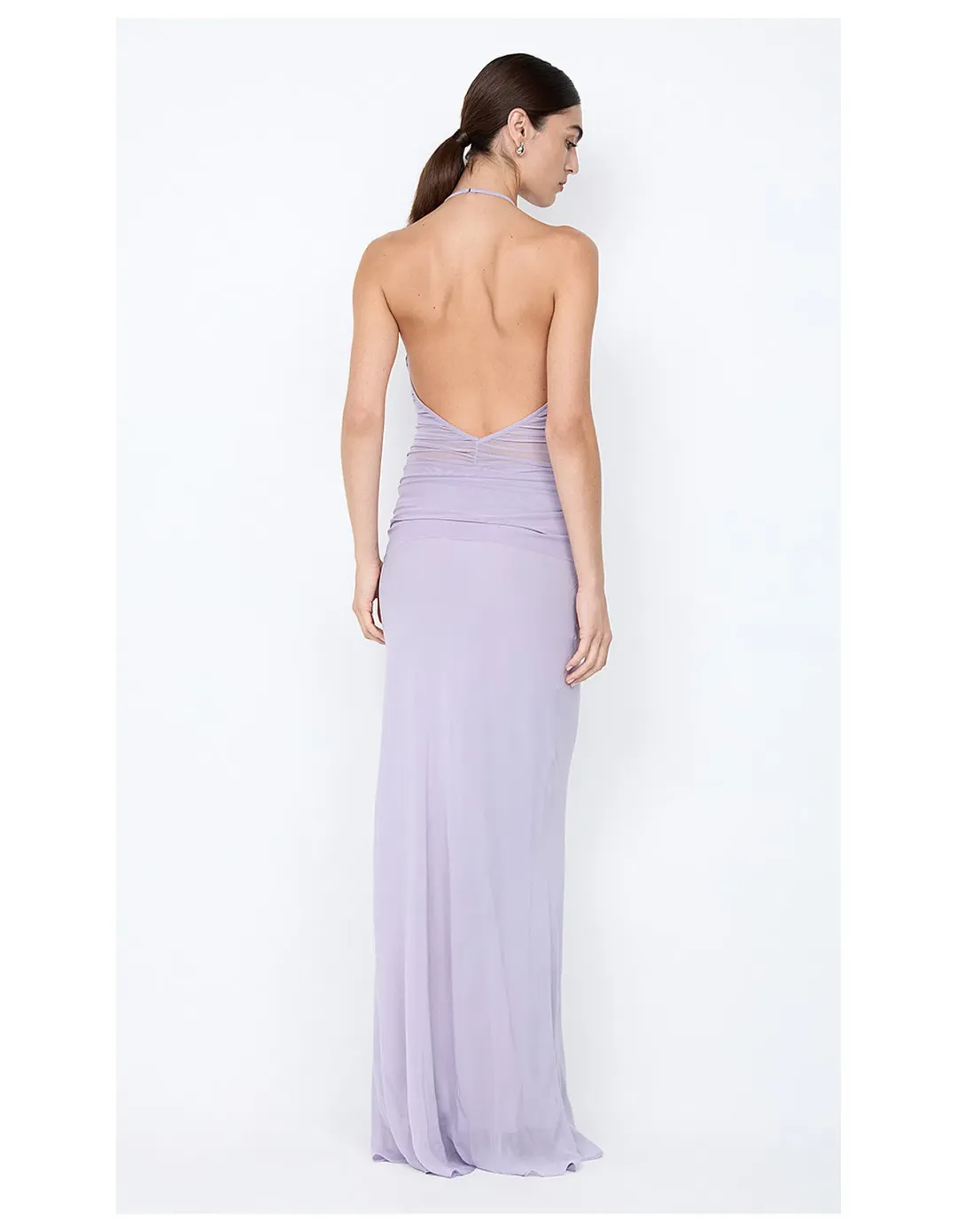 Bec & Bridge Delilah Halter Maxi Dress Wisteria Purple Size 8 for rent on The Volte - main image