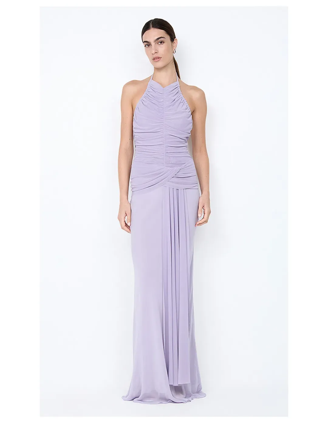 Bec & Bridge Delilah Halter Maxi Dress Wisteria Purple Size 8 for rent on The Volte - main image