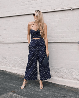 Zimmermann Prima Dot Jumpsuit Mink Dot Size 6 for rent on The Volte - image 2