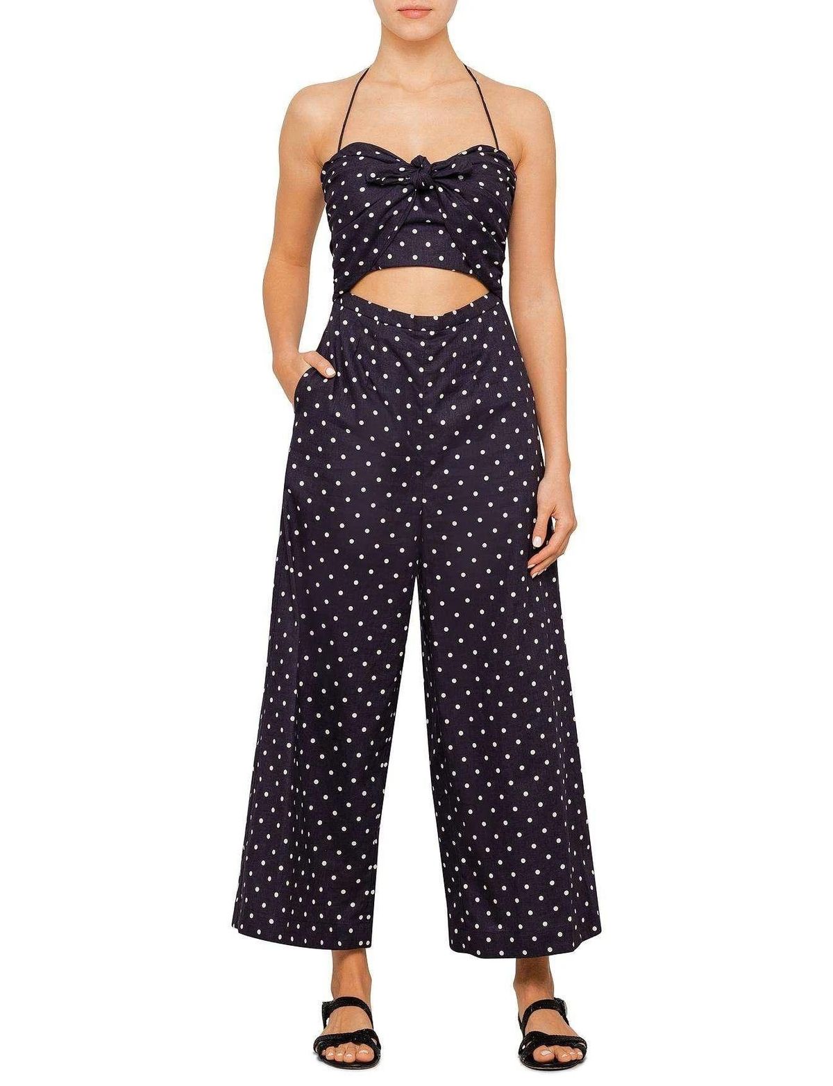Zimmermann Prima Dot Jumpsuit Mink Dot Size 6 - Image 1