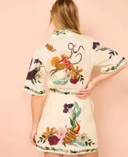 Alemais Meagan Mini Dress in Multi Print Size 8 for rent on The Volte - image 2