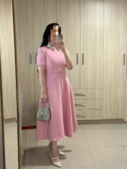 Rebecca Vallance Xena Short Sleeve Midi Dress for rent on The Volte - image 1