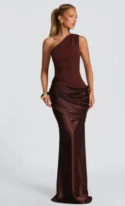 BABYBOO Sadona Maxi Dress - Plum Brown for rent on The Volte - image 2