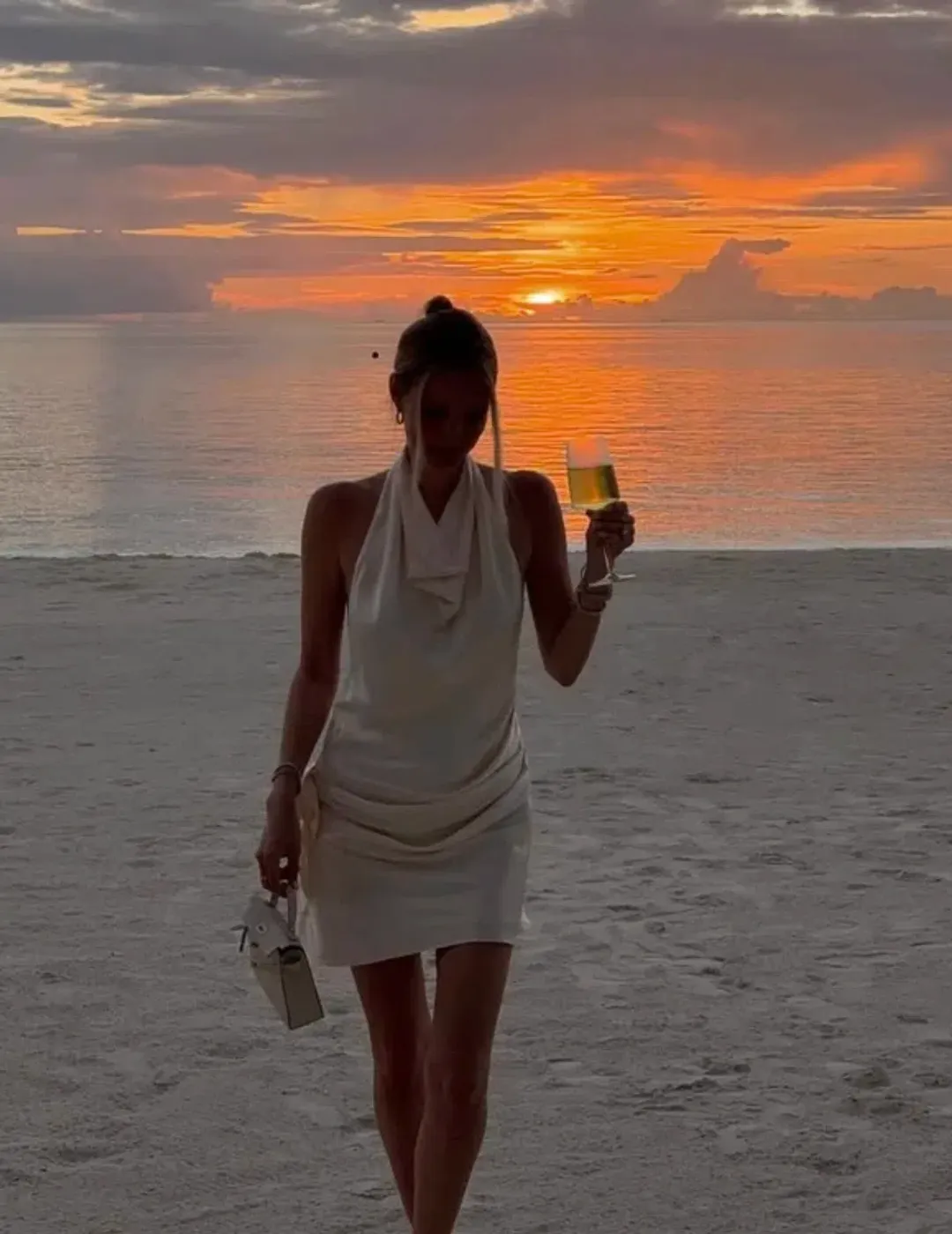 Arcina Ori Rosa Dress Ivory Size Medium for rent on The Volte - main image