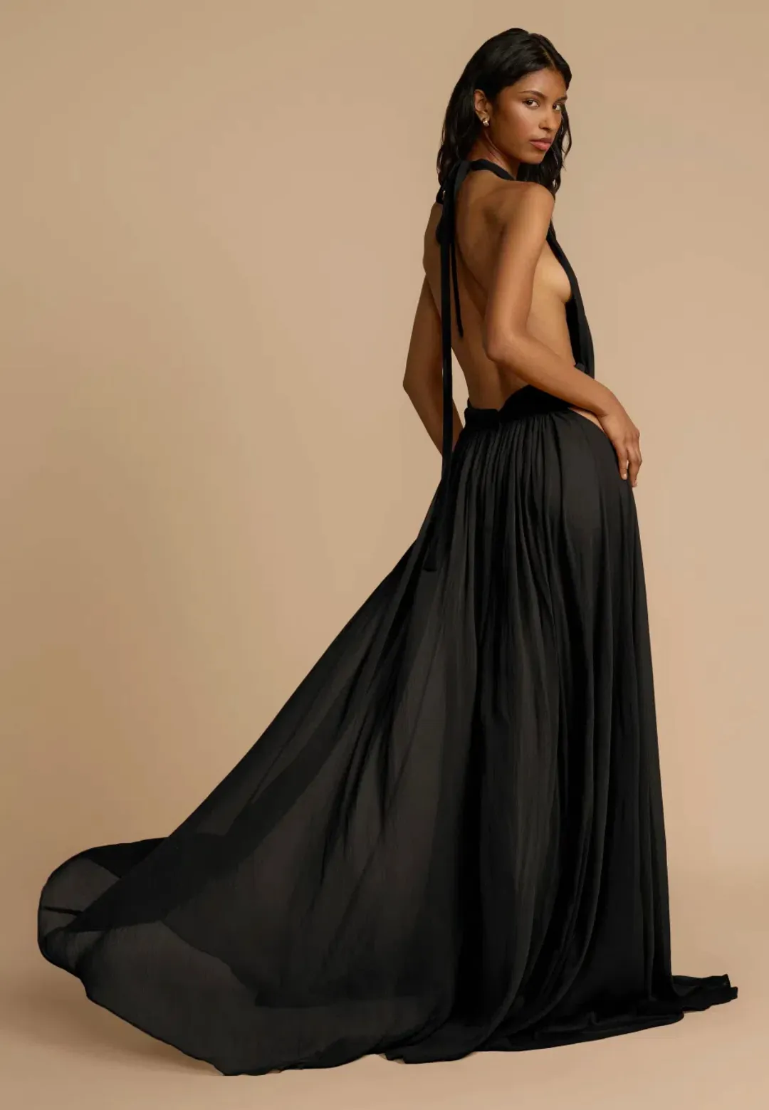 Arcina Ori Florence Dress Black Size XS for rent on The Volte - main image