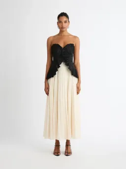 Sheike Soraya Midi Dress size 18 Black Cream for rent on The Volte - image 2