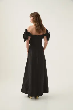 Aje Etta Midi Dress size 10 Black for rent on The Volte - image 5
