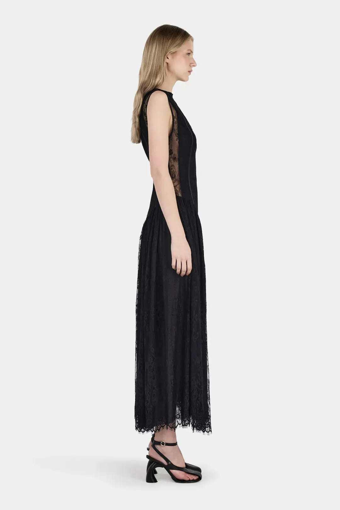 Hansen And Gretel Juliette Lace Dress Black Size 8 for rent on The Volte - main image