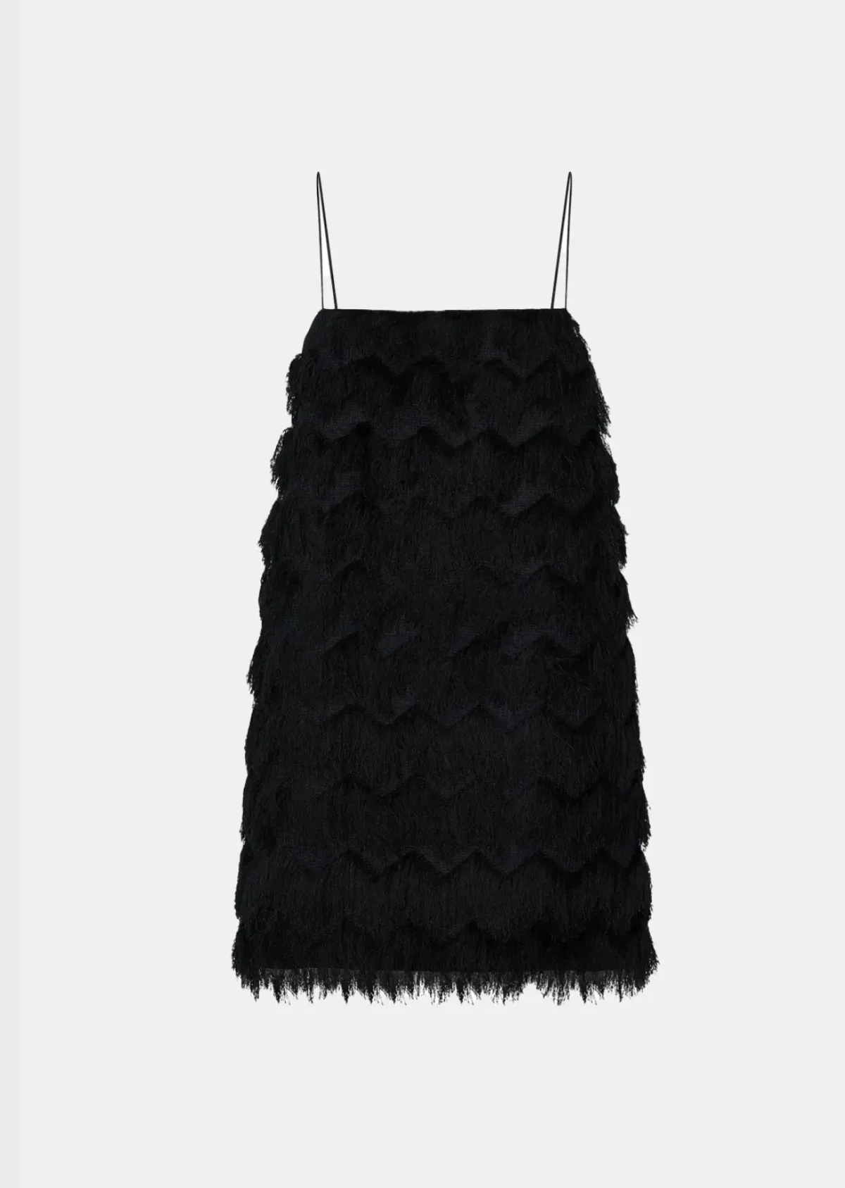 Camilla and Marc Phoenix Fringed Mini Dress in Black - Image 2