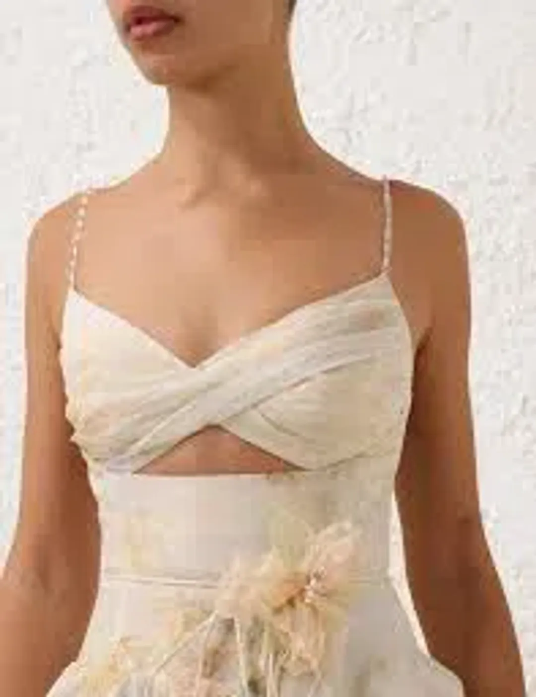 Zimmermann Memento Twist Front Mini Dress for rent on The Volte - main image