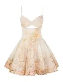 Zimmermann Memento Twist Front Mini Dress for rent on The Volte - image 1