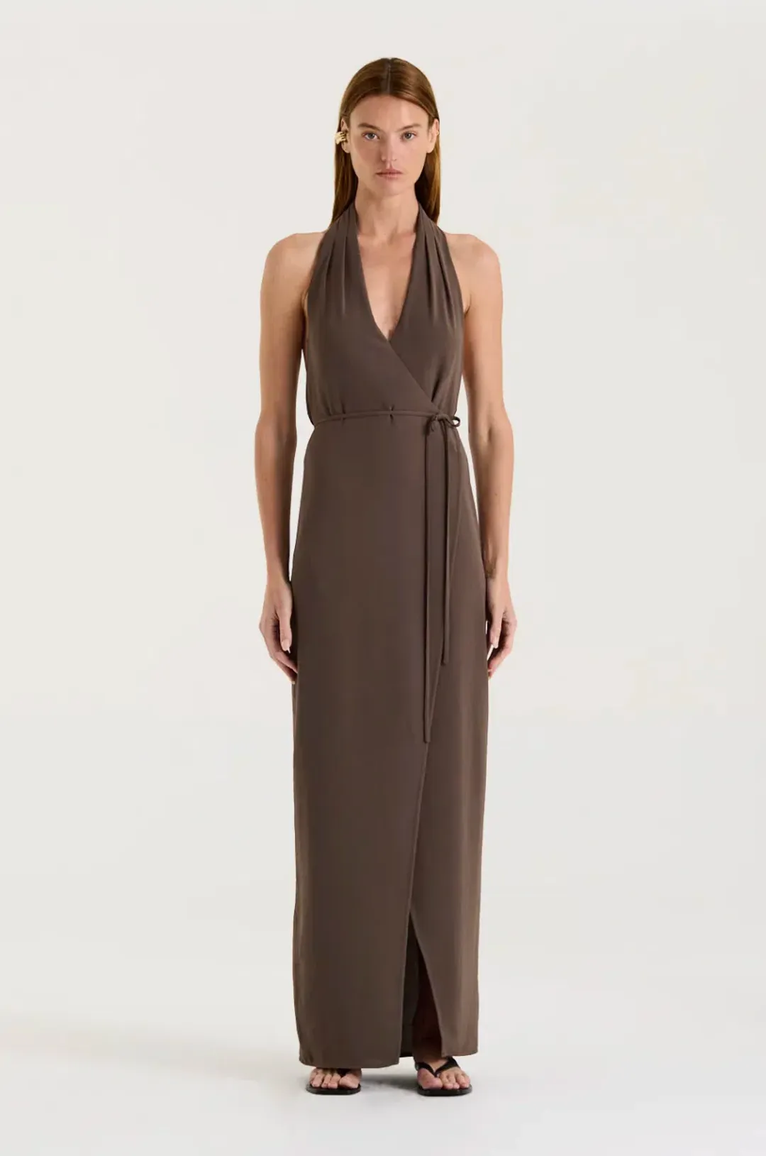 Henne Vida Dress Umber Size 4 for rent on The Volte - main image