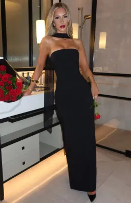 BABYBOO Yulia Maxi Dress - Black for rent on The Volte - image 1