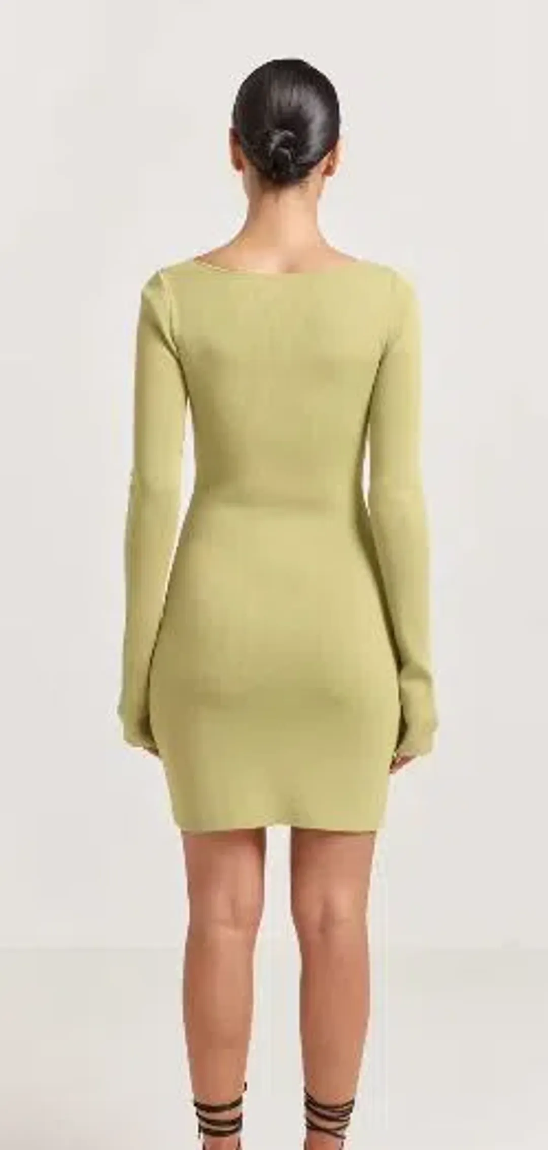 Henne Baronia Mini Dress Green Size 6 for rent on The Volte - main image